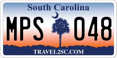 SC license plate MPS048