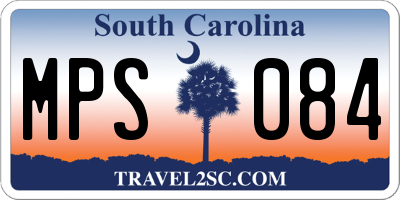SC license plate MPS084