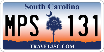 SC license plate MPS131