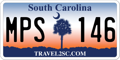 SC license plate MPS146