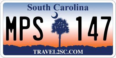 SC license plate MPS147