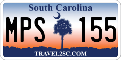 SC license plate MPS155