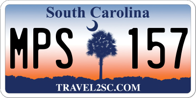 SC license plate MPS157