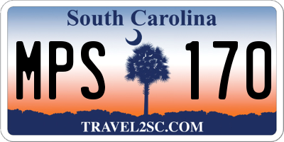 SC license plate MPS170