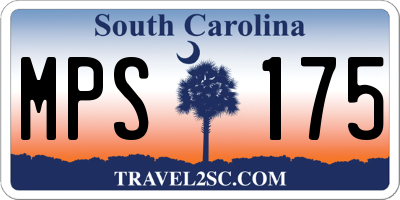 SC license plate MPS175