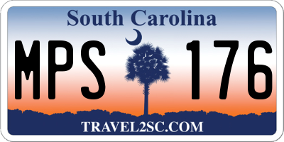 SC license plate MPS176