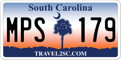 SC license plate MPS179