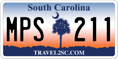 SC license plate MPS211