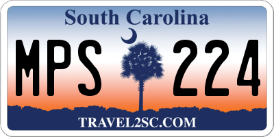 SC license plate MPS224