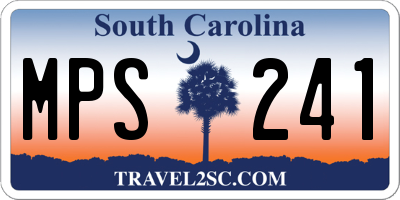 SC license plate MPS241