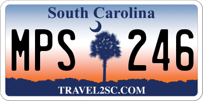 SC license plate MPS246
