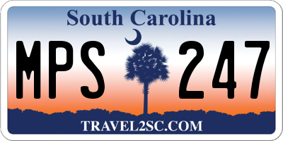 SC license plate MPS247