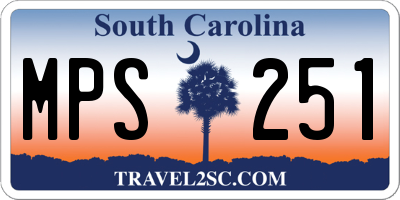 SC license plate MPS251
