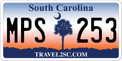 SC license plate MPS253