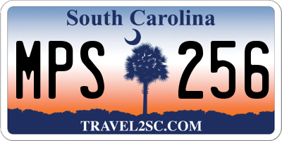 SC license plate MPS256