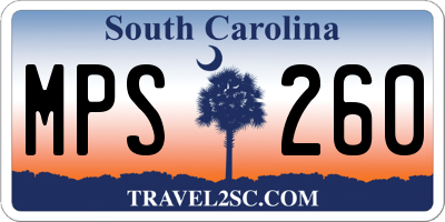 SC license plate MPS260