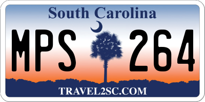 SC license plate MPS264