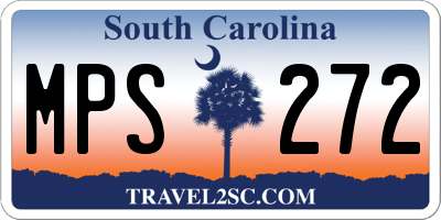 SC license plate MPS272