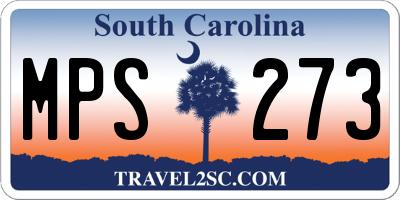 SC license plate MPS273