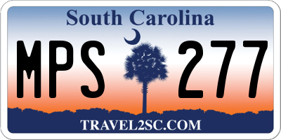 SC license plate MPS277