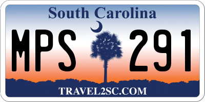 SC license plate MPS291