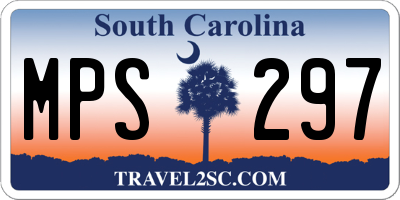 SC license plate MPS297