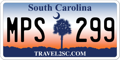 SC license plate MPS299