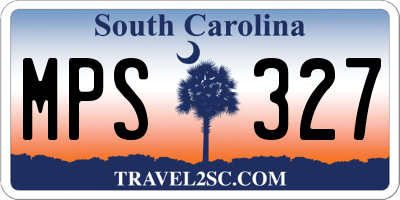 SC license plate MPS327