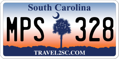 SC license plate MPS328