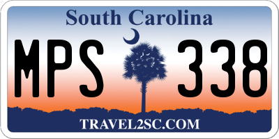 SC license plate MPS338