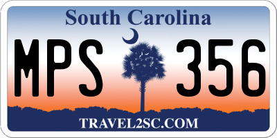 SC license plate MPS356