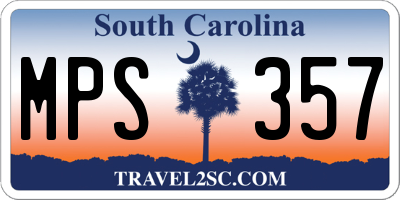 SC license plate MPS357