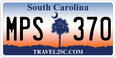 SC license plate MPS370