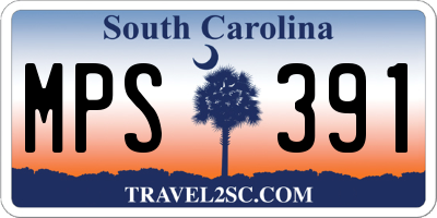 SC license plate MPS391