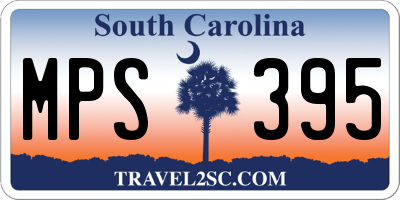 SC license plate MPS395