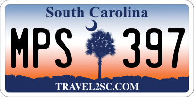 SC license plate MPS397