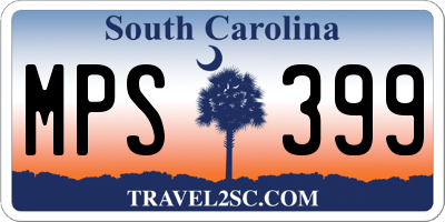 SC license plate MPS399