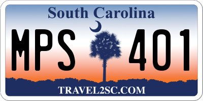 SC license plate MPS401