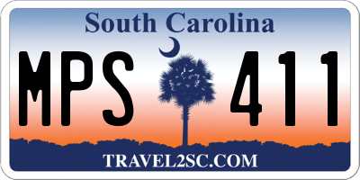 SC license plate MPS411