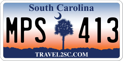 SC license plate MPS413