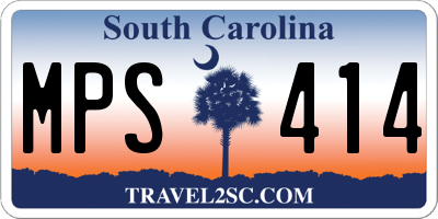 SC license plate MPS414