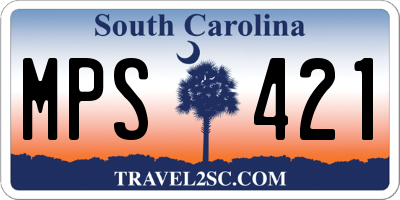 SC license plate MPS421