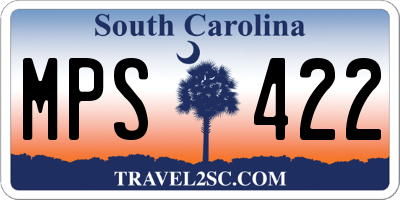 SC license plate MPS422
