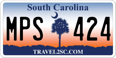 SC license plate MPS424