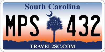 SC license plate MPS432