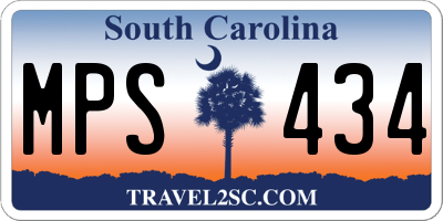 SC license plate MPS434