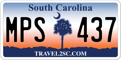 SC license plate MPS437