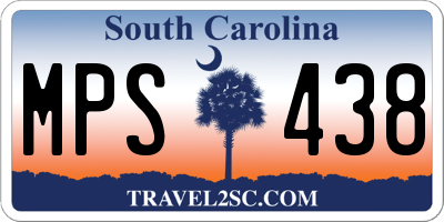 SC license plate MPS438