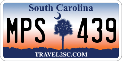 SC license plate MPS439