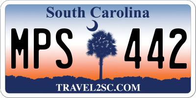 SC license plate MPS442